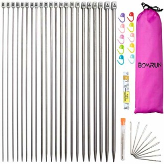 BCMRUN 22PCS Knitting Needle Set